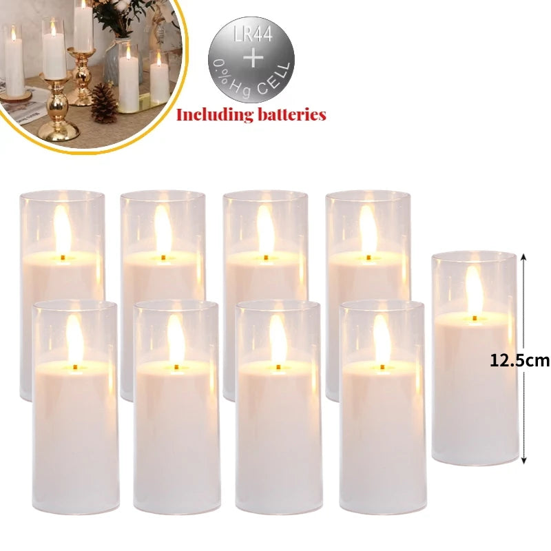6-60PCS LED Flameless Candles – Battery-Operated Artificial Candles for Weddings, Parties & Decorative Home Events