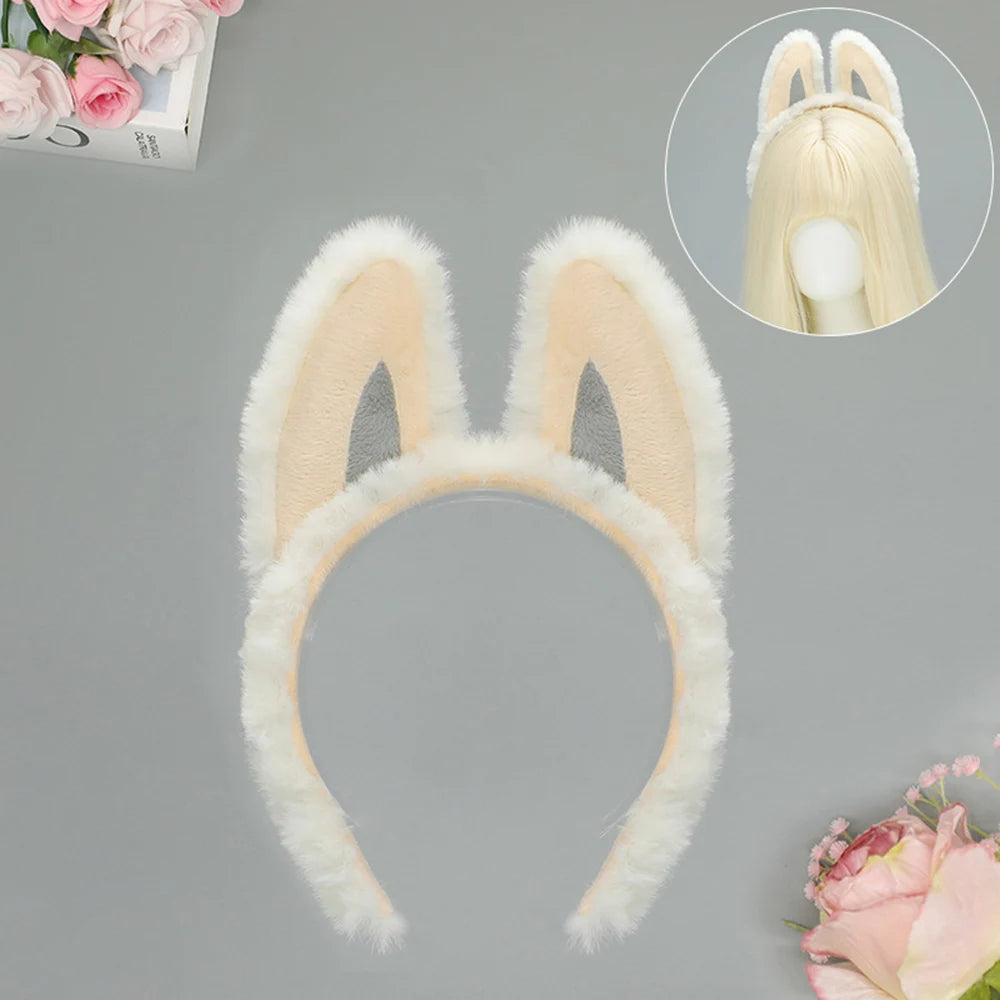 Cute Plush Deer Antler Headband for Women – Christmas Cosplay Lolita Hair Hoop Party Accessory