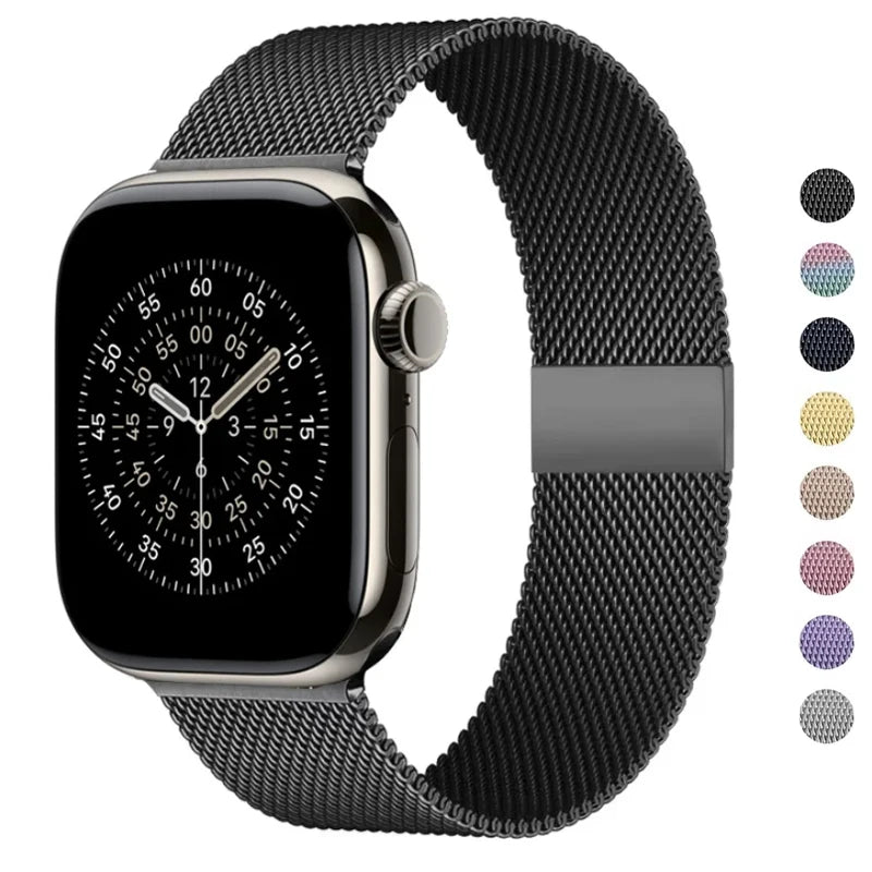 Milanese Loop Metal Band for Apple Watch – Compatible with Series 11, 10, 9, 8, 7, 6, 5, 4, SE & Ultra 2/3, 40–49mm