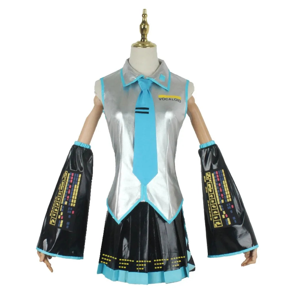 Vocaloid Virtual Singer Cosplay Costume – Full Set | Virtual Idol Anime Role Play Outfit for Adult Unisex (Halloween / Comic Con)