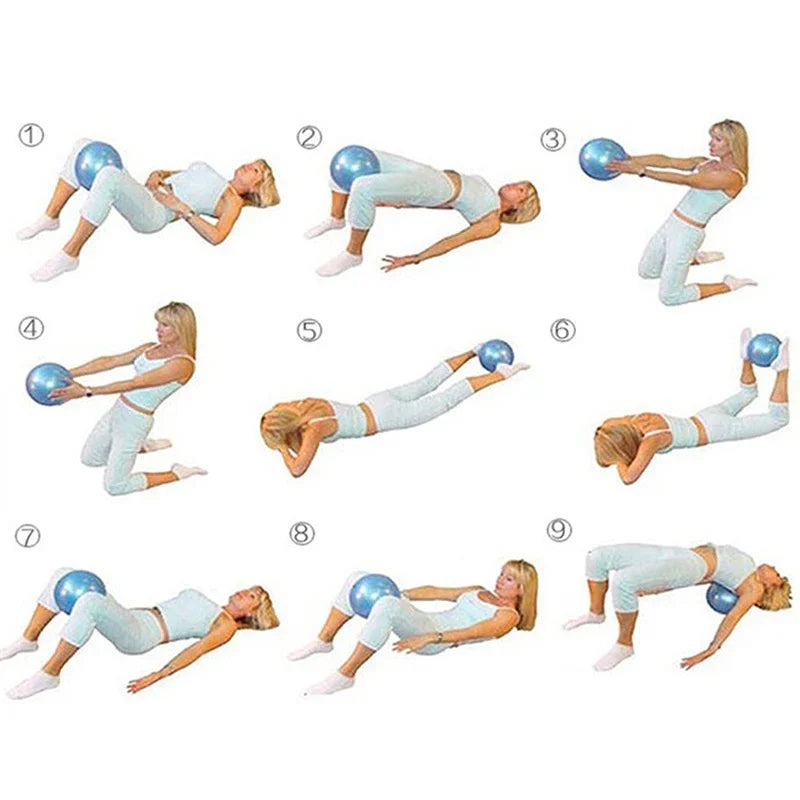 25CM Yoga Pilates Ball – Mini Balance Exercise Fitness Ball for Core Training, Gymnastics, Indoor Workouts & Yoga Equipment