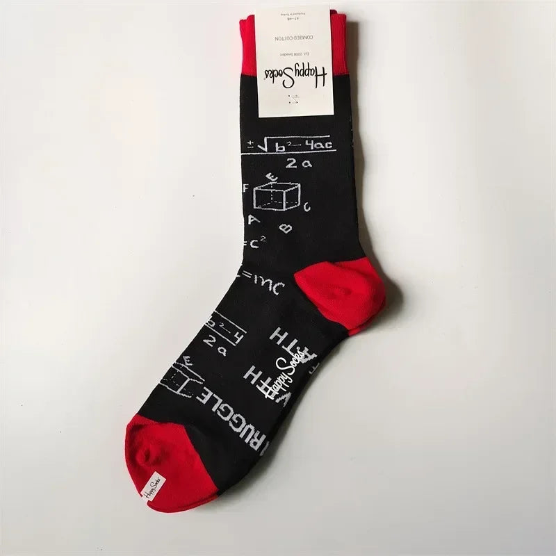 2025 Men’s Classic Crew Socks – Cotton Sports Socks for Comfortable Everyday & Athletic Wear, Sizes 41–46