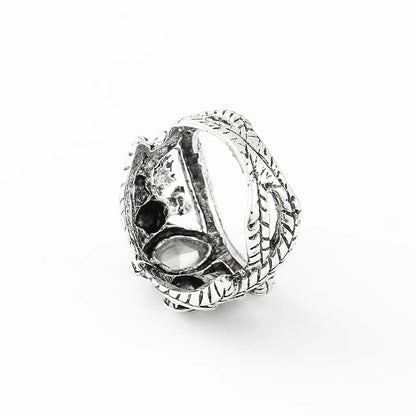 Ring of Barahir Inspired Green Crystal Ring – Vintage Gondor Fantasy Cosplay Ring for Men | Medieval Jewelry Gift