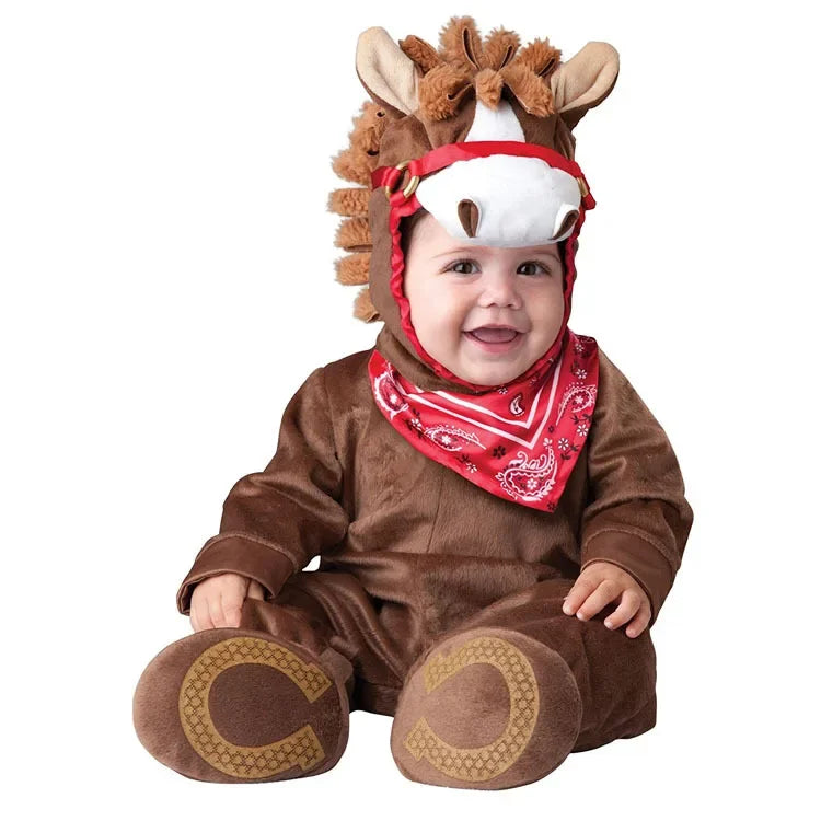Kids Animal Halloween Costume – Baby & Toddler Fancy Dress Cosplay Outfit for Boys & Girls, Horse, Shark, Bear, Giraffe & Spider