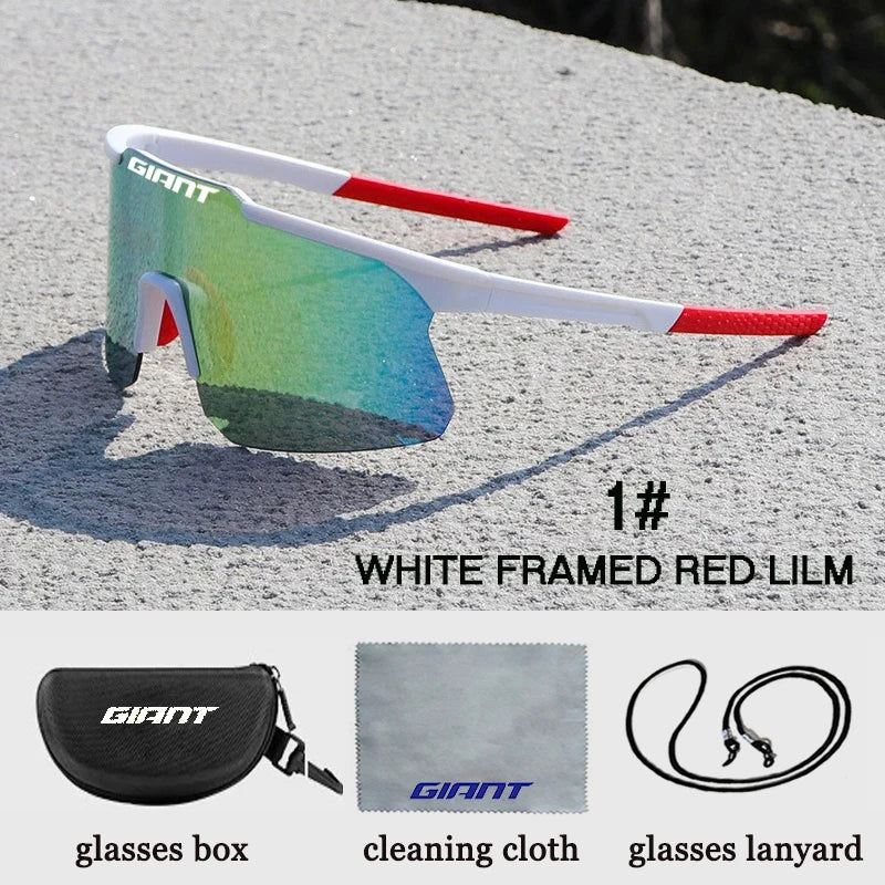 Cycling Sports Sunglasses – Giant UV400 Protective Glasses with Anti-Fog Lenses & Protective Case for Men & Women