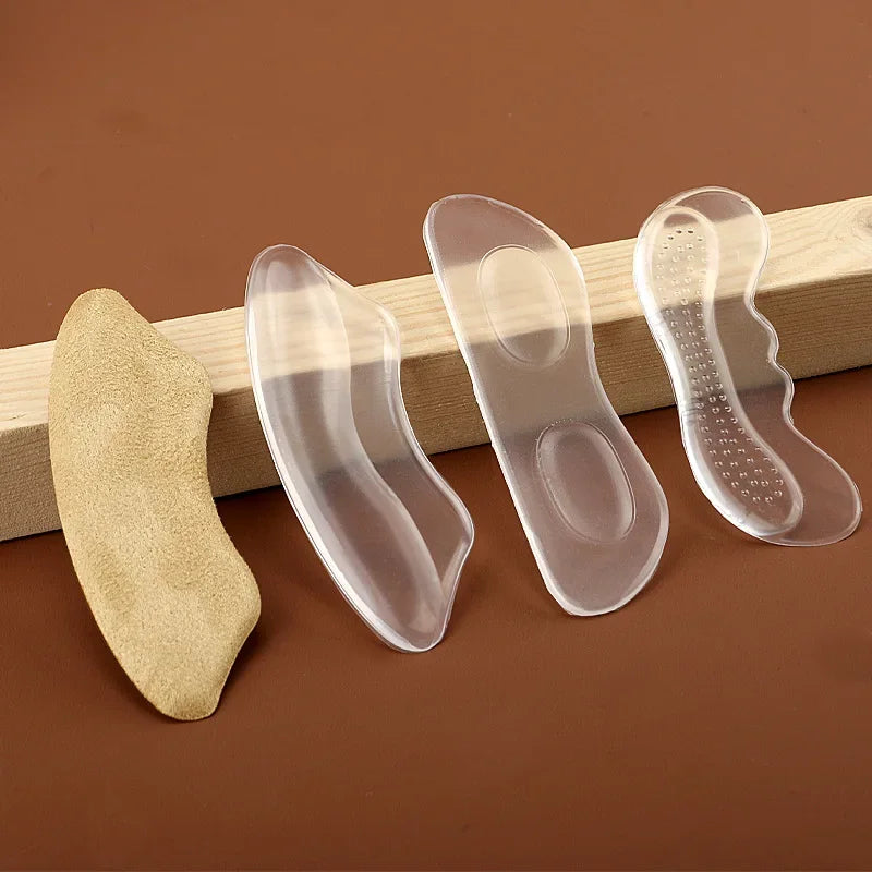 2PCS Invisible Silicone Gel Heel Pads – Adhesive Back Heel Protector Patches for Shoes, Cushioned Foot Care & Comfort Inserts