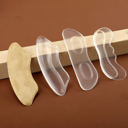 2PCS Invisible Silicone Gel Heel Pads – Adhesive Back Heel Protector Patches for Shoes, Cushioned Foot Care & Comfort Inserts