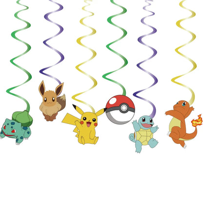 Pokémon Pikachu Birthday Party Decorations Tableware Set – Paper Cups, Plates, Tablecloth, Straws, Banner & Napkins for Kids Party Supplies