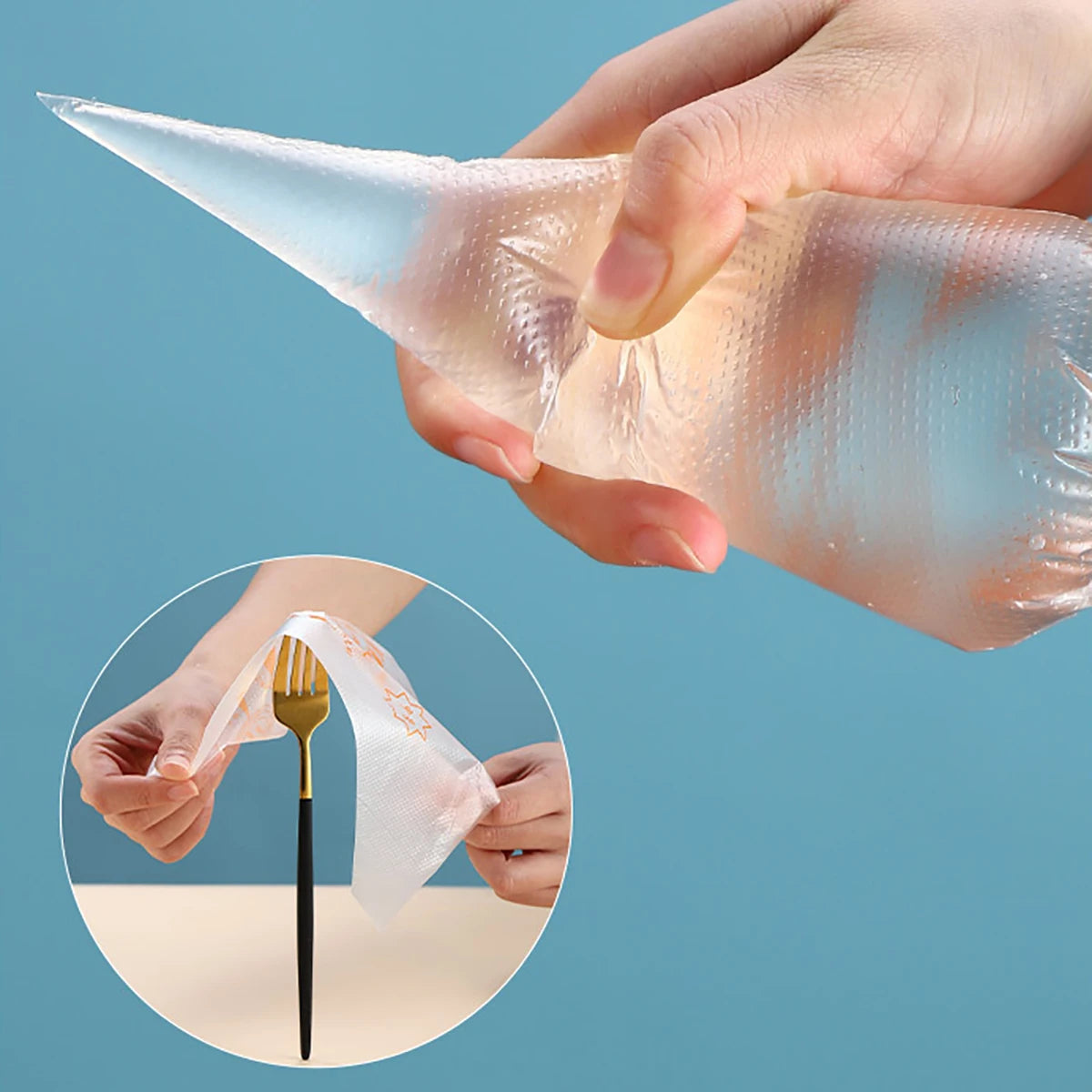 Sacs à Douille Jetables Épais (100 pièces) – Sacs de Glaçage pour la Décoration de Gâteaux, Manches à Crème Pâtissière, Fournitures de Pâtisserie pour Cupcakes, Desserts et Outils de Décoration