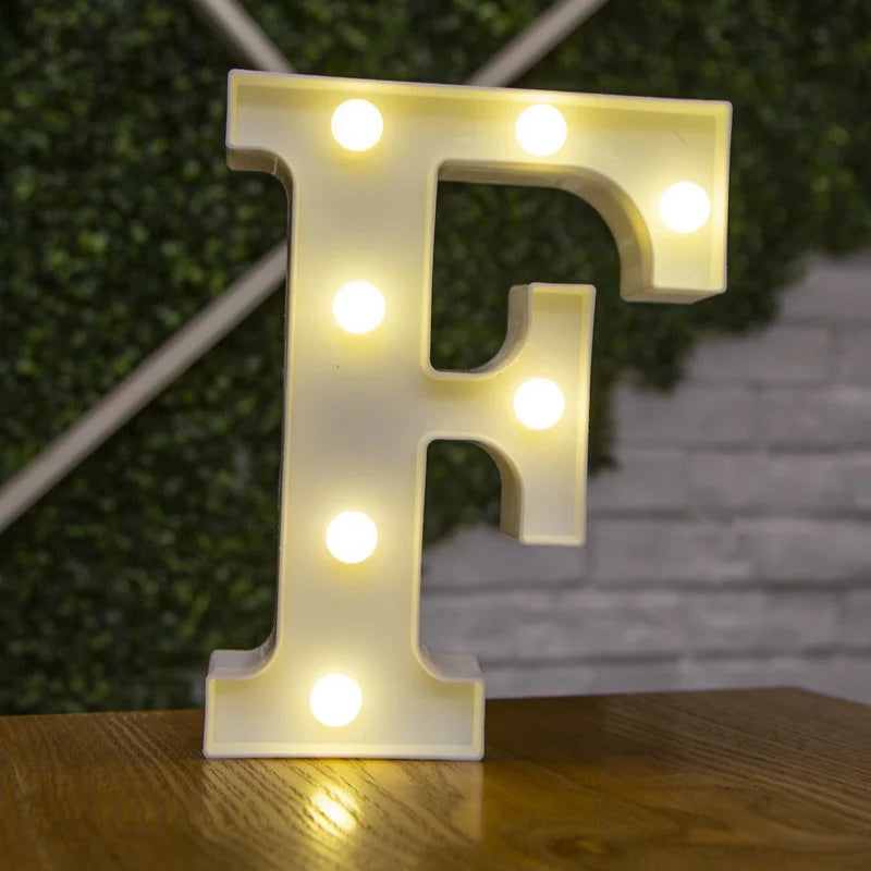 Alphabet & Number LED Night Lights – Personalized Letter Lamps for Birthday Parties, Weddings, Bedrooms, Wall Decor & Home Decorations