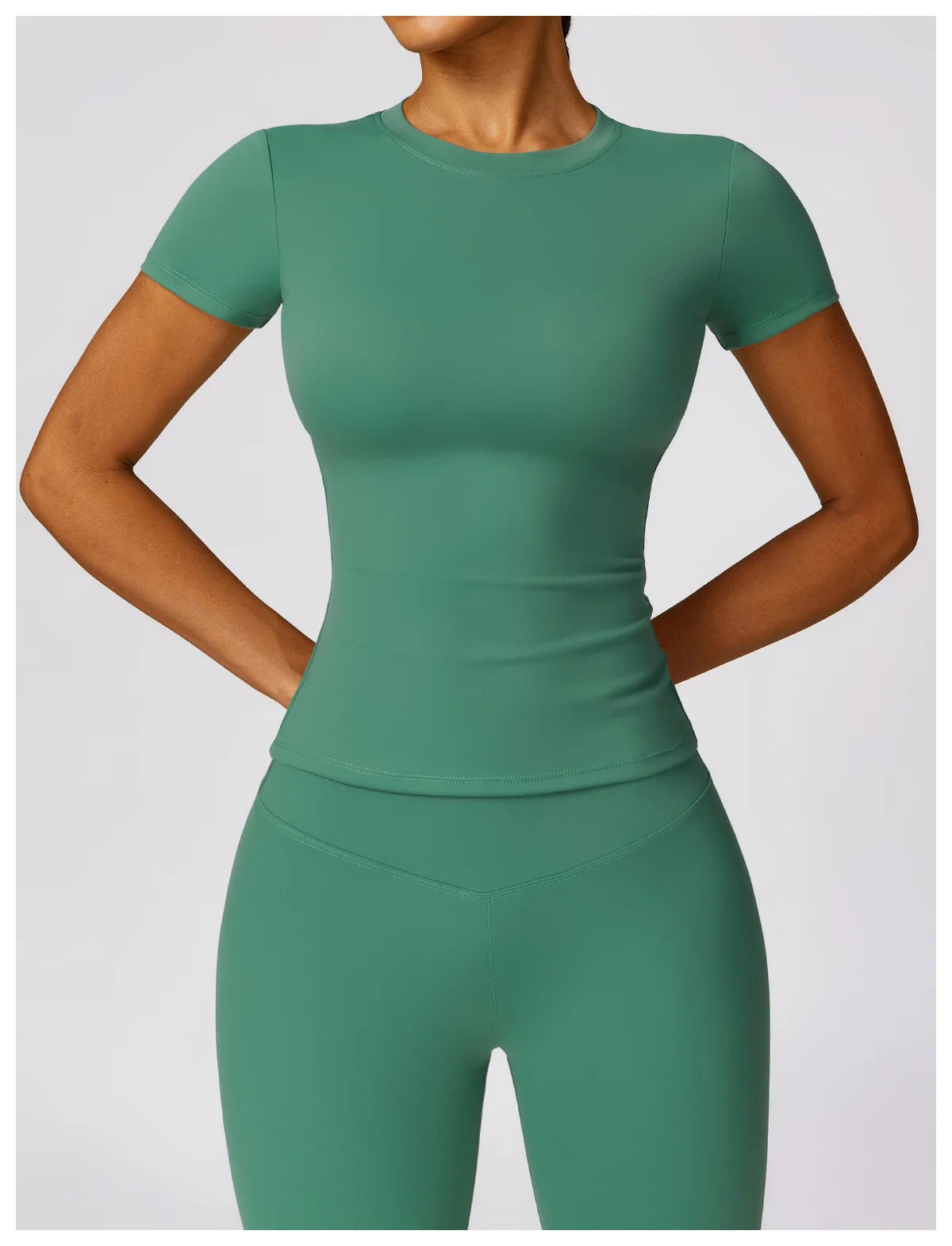 Camiseta de running NCLAGEN para mujer – Top deportivo transpirable de manga corta para gimnasio, yoga, fitness, entrenamiento y ropa deportiva