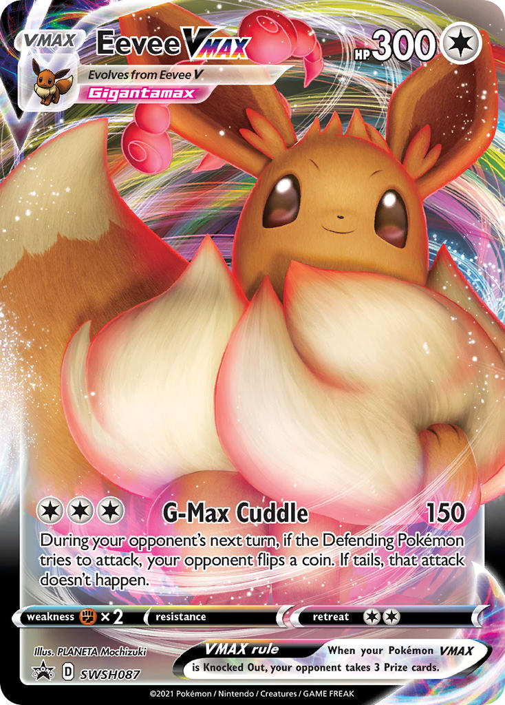 Eevee VMAX #SWSH087 SWSH Black Star Promo 2021 Near Mint