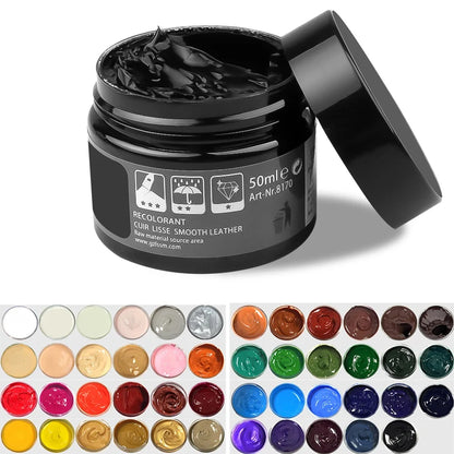 Leather Repair Kit for Car Seats & Furniture – Liquid Leather Recoloring Balm for Scratches, Cracks, Tears & Restoration