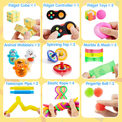 36 Pcs Party Favors for Kids – Popular Fidget Toys Pack, Goodie Bag Fillers for Birthday Parties, Bulk Prizes for School Events