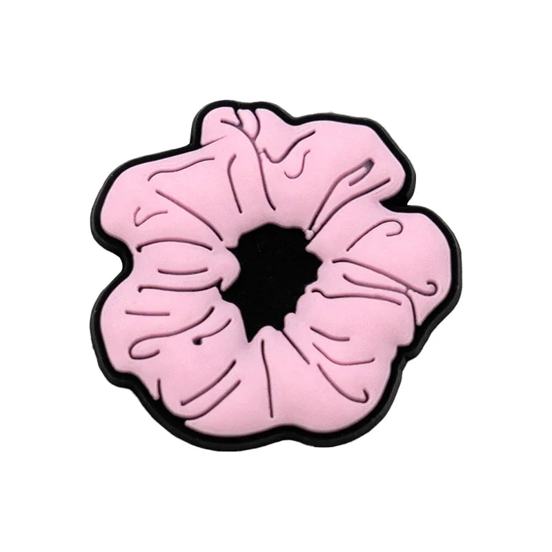 1/30PCS Girls' Shoe Charms – Flower, Perfume, Piano & Cassette Clog Pins in Pink, Cute Shoe Decorations for Women & Kids