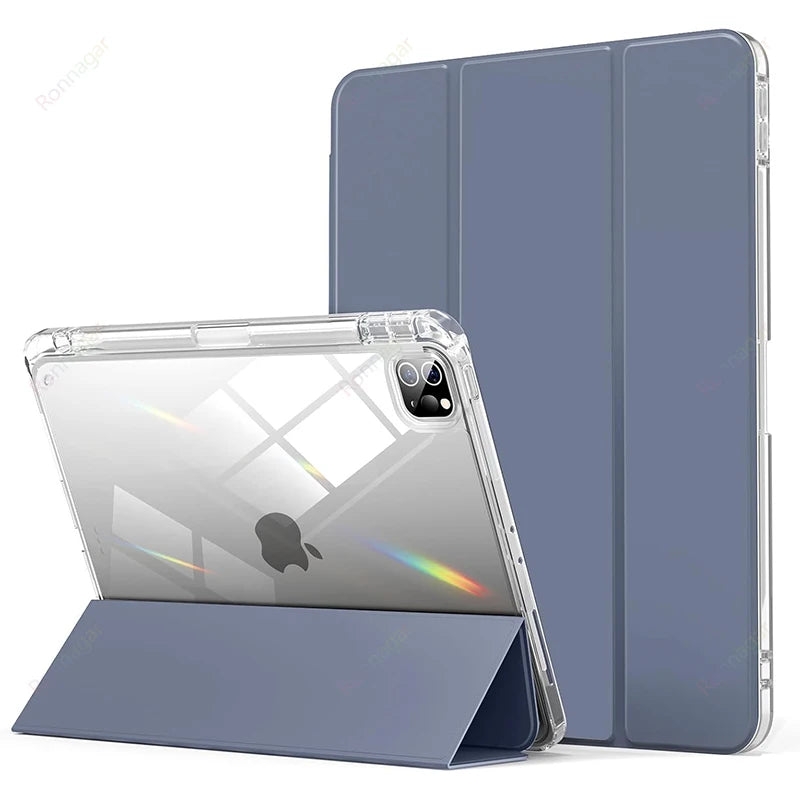 iPad Case with Pencil Holder for iPad A16, A19, 12th & 11th Gen (2026), Air 11/13, Air 8 M4/M3/M2, Pro 11/12.9/13 M4 & M5, Air 4/5, 10.9, 10.5, 10.2 & 9.7
