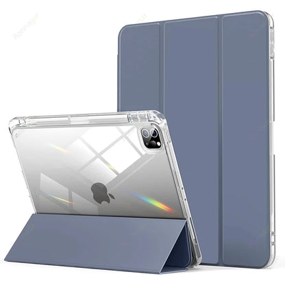 iPad Case with Pencil Holder for iPad A16, A19, 12th & 11th Gen (2026), Air 11/13, Air 8 M4/M3/M2, Pro 11/12.9/13 M4 & M5, Air 4/5, 10.9, 10.5, 10.2 & 9.7