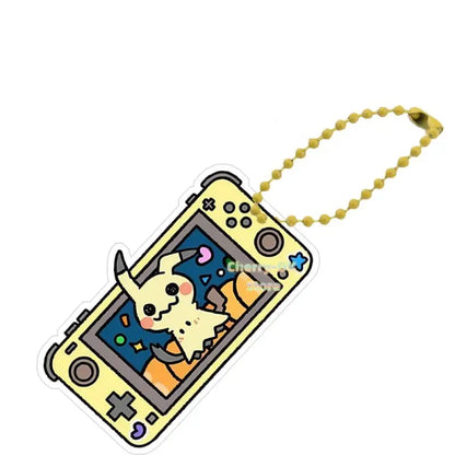 Pokémon Acrylic Keychain – Espeon, Umbreon, Leafeon & Snorlax Double-Sided Bead Chain Pendant