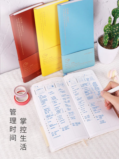 Kinbor Undated Weekly Planner – Portable Daily, Monthly & Schedule Journal Notebook