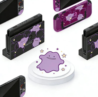 Pokémon Nintendo Switch 2 Protective Case – Split Ditto & Pikachu Anti-Scratch Cover for NS2 Console & Gaming Accessories