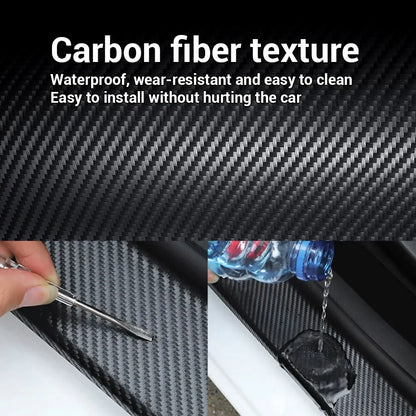 Cinta protectora de nanofibra de carbono 1-5M – Tira de película impermeable autoadhesiva para protección de puertas de coche, espejos, parachoques y bordes