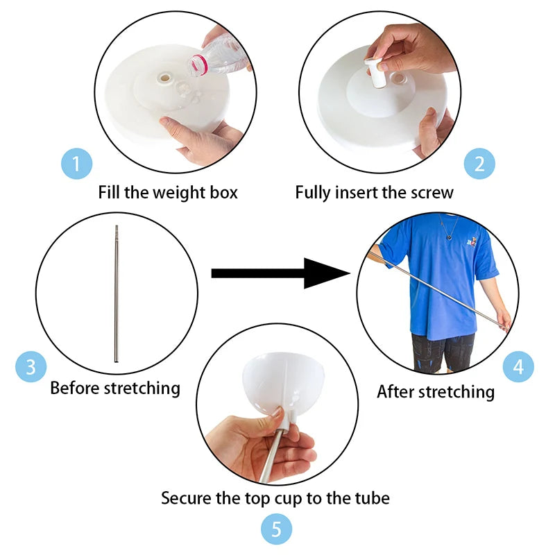 Kit de Soporte de Columna para Globos – Soporte Metálico para Globos con Base para Globos de Látex para Baby Shower, Cumpleaños, Bodas y Decoraciones de Fiestas