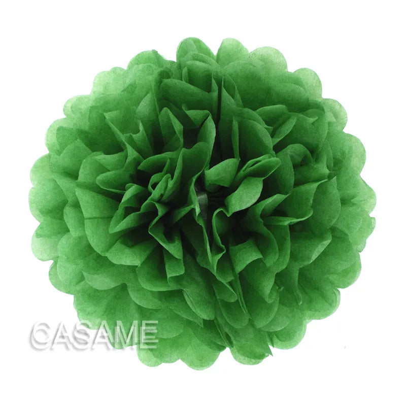 5PCS Tissue Paper Pom Poms – 4–12 Inch Paper Flower Balls for Weddings, Birthdays & Party Decorations