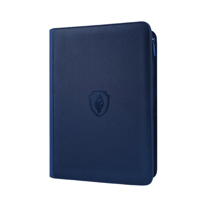 9 Pocket Zipper Trading Card Binder | 360 Card Holder Album with Premium PU Cover & Side-Loading Sleeves