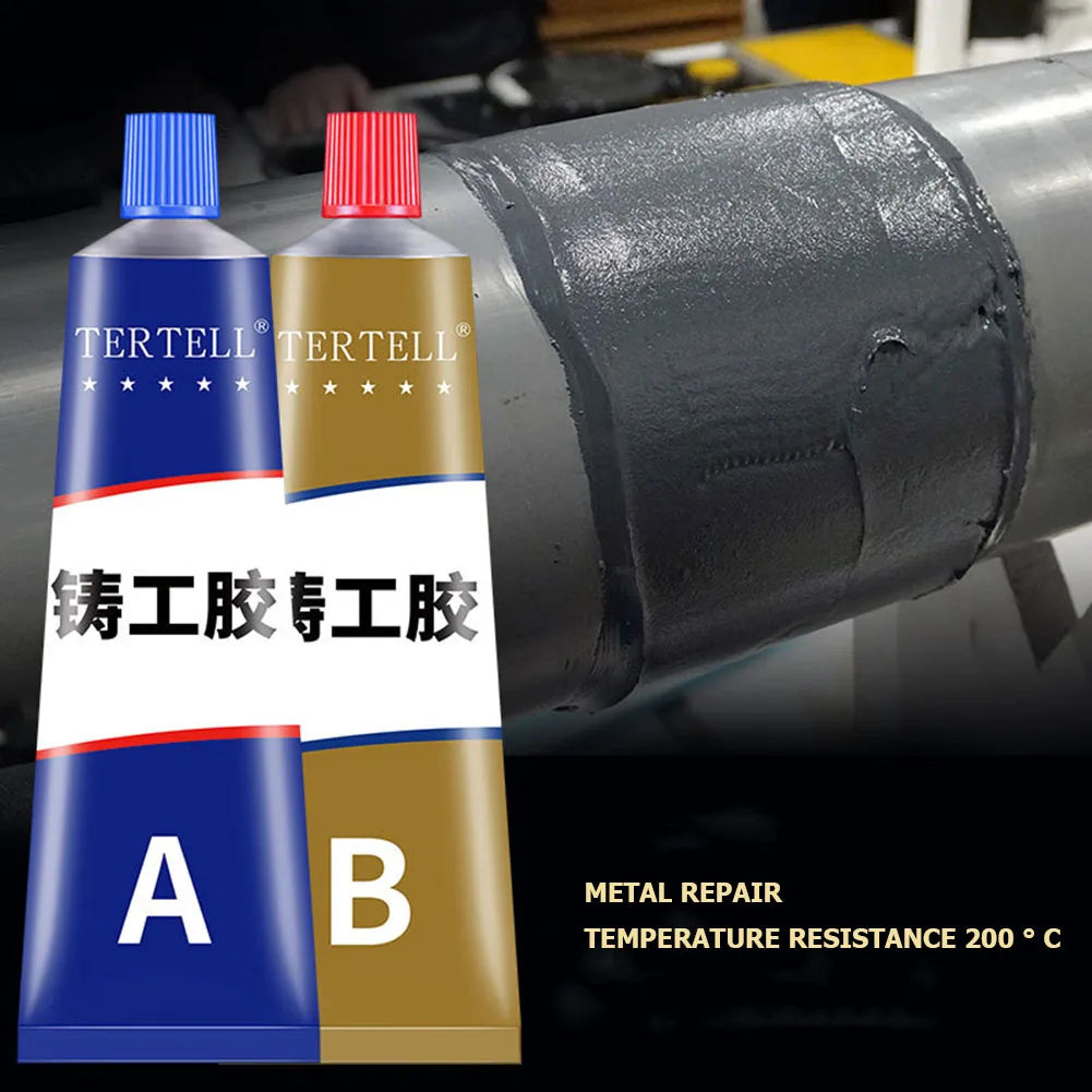 Colle de réparation à froid – Adhésif époxy AB haute résistance à la chaleur pour métal, plastique, moulage et réparations de bricolage