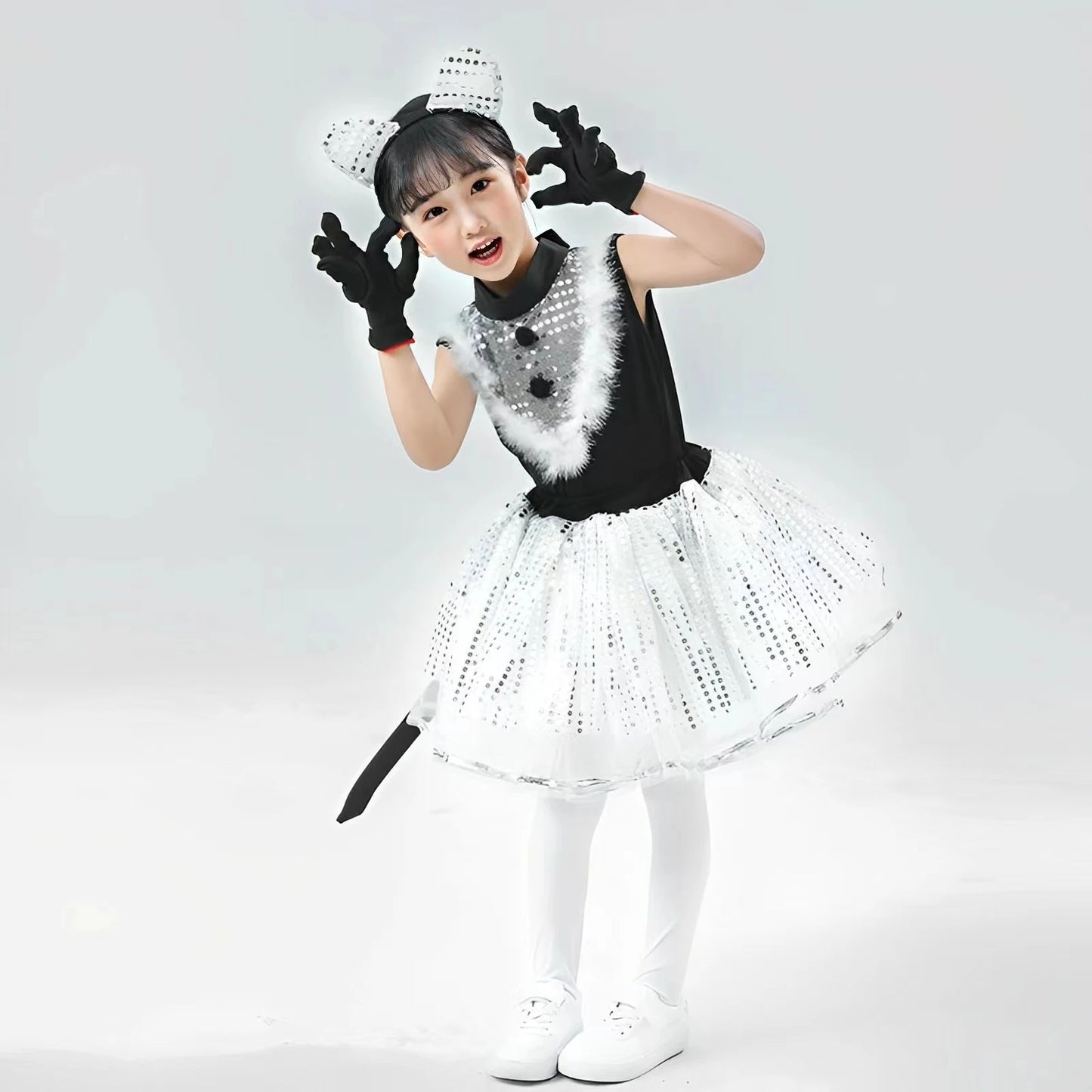 Cute Cat Cosplay Costume for Kids – Cat Girl & Cat Boy Animal Outfit for Children, Halloween Dance, Party & Dress-Up