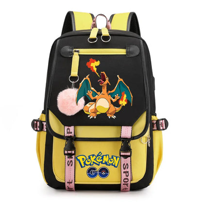 Sac à dos pour enfants grande capacité inspiré des animes | Cartable pour garçons et filles avec compartiment pour ordinateur portable
