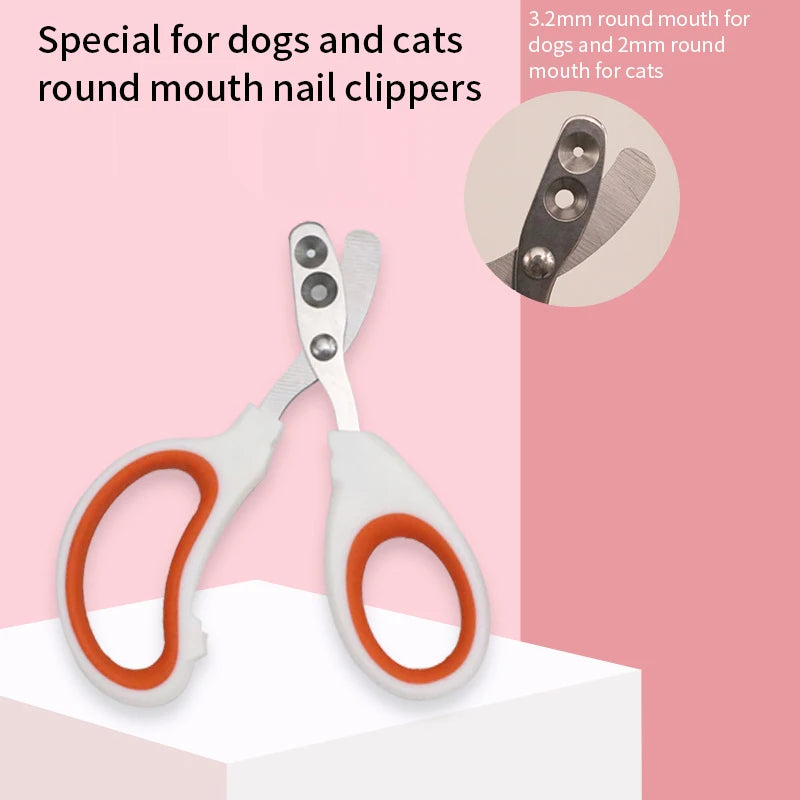 Professional Pet Nail Clippers Stainless Steel Cat & Dog Nail Trimmer for Kittens, Puppies & Small Pets