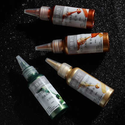 60ml Metallic Gold Acrylic Paint – Waterproof DIY Pigment for Art & Craft Projects