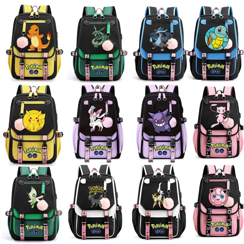 Sac à dos pour enfants grande capacité inspiré des animes | Cartable pour garçons et filles avec compartiment pour ordinateur portable