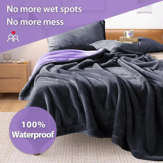 Manta Reversible Impermeable – Protector de Cama y Sofá a Prueba de Fugas para Adultos, Niños y Mascotas