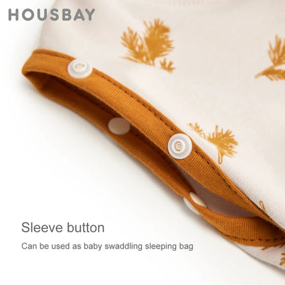 Gigoteuse Bébé 100 % Coton – Doux Sac de Couchage sans Manches pour Nouveau-né avec Fermeture Éclair Bidirectionnelle pour l'Été et les Changements de Couches Faciles