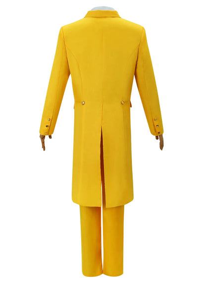 The Mask (Jim Carrey Inspired) Cosplay Costume – Yellow Suit with Green Mask & Hat for Halloween, Carnival & Masquerade Roleplay