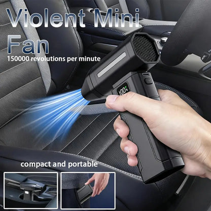 X8 150,000 RPM Brushless Turbo Jet Blower – Portable High-Power Electric Air Duster & Vacuum Cleaner