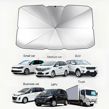 Pare-soleil pliable pour pare-brise de voiture – Pare-soleil avant anti-UV pour intérieur de véhicule