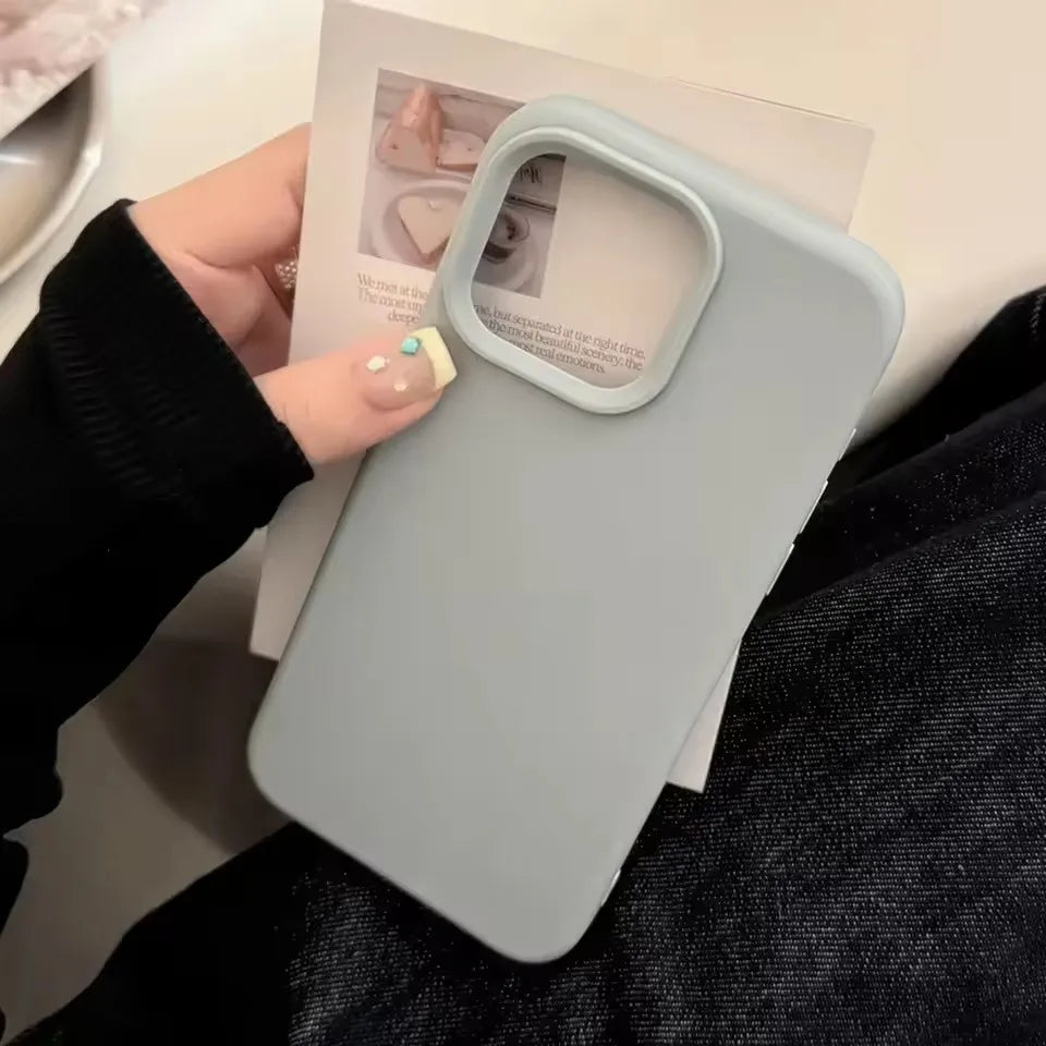 Coque en silicone pour iPhone Séries 11 à 17 – Housse de protection arrière toucher doux