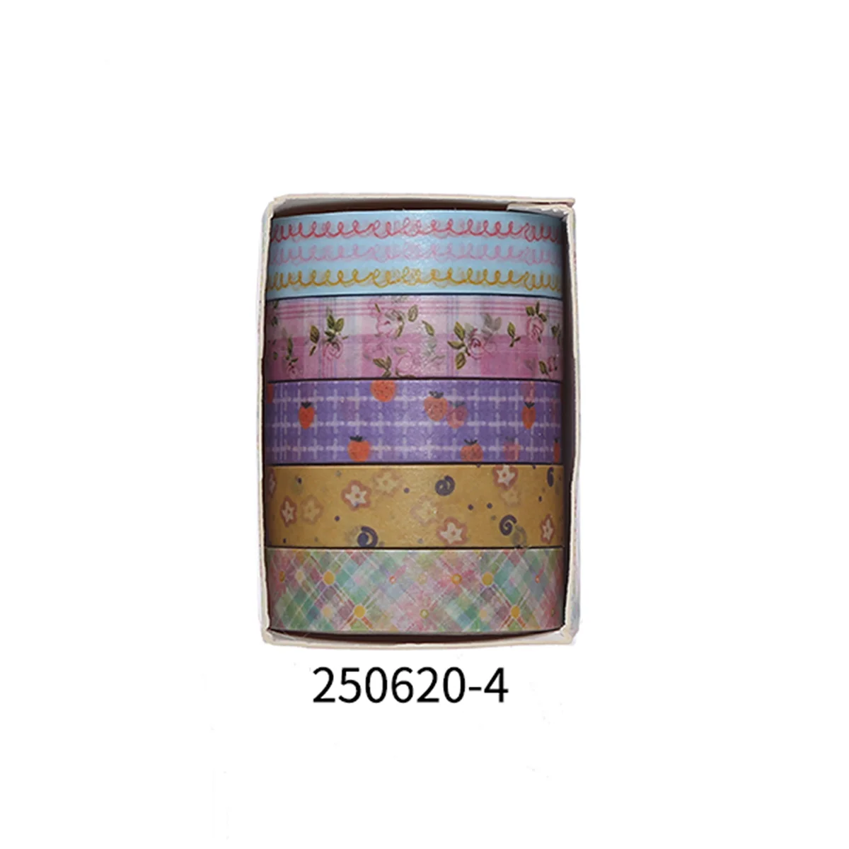 5 Rolls Romantic Flower Washi Tape Set – Cute Floral Decorative Tape for Journaling, Scrapbooking, Diary & Student DIY Crafts