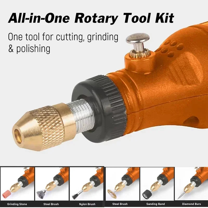 Mini Rotary Tool USB Engraver – Rechargeable Cordless Grinder Drill for DIY Carving, Polishing & Crafts