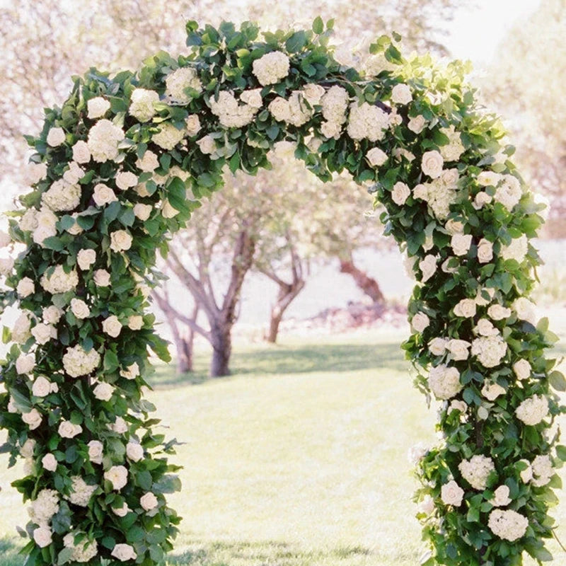 Glicinia Artificial en Enredadera – Guirnalda Colgante Realista de Seda Sintética con Hojas de Hiedra para Arcos de Boda, Decoración de Jardín, Decoración del Hogar y Estilismo de Fiestas