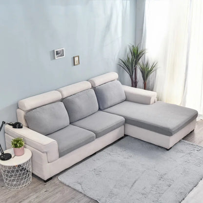 Polar Fleece Sofa Seat Cushion Cover – Stretch Furniture Protector for Pets, Kids & Living Room