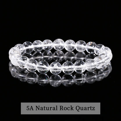 Bracelet en perles d'améthyste naturelle – Bracelet extensible en cristal véritable pour hommes et femmes, bijou de méditation yoga et accessoire de mode