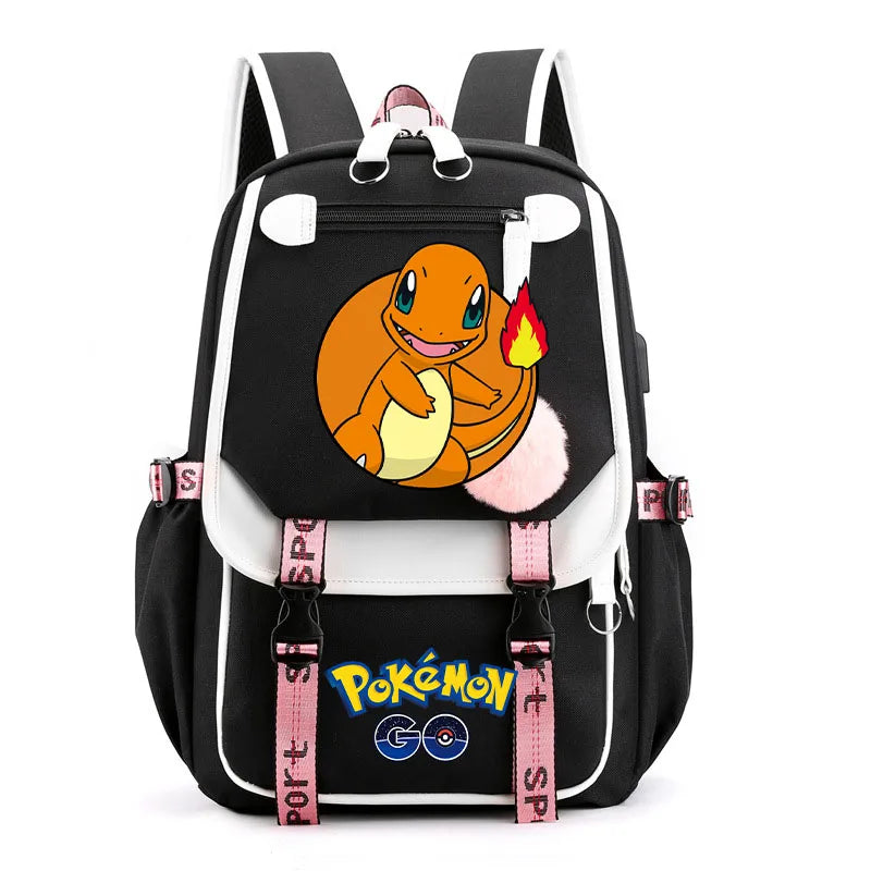 Sac à dos pour enfants grande capacité inspiré des animes | Cartable pour garçons et filles avec compartiment pour ordinateur portable