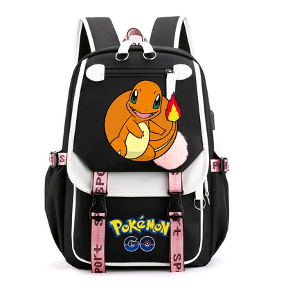 Sac à dos pour enfants grande capacité inspiré des animes | Cartable pour garçons et filles avec compartiment pour ordinateur portable