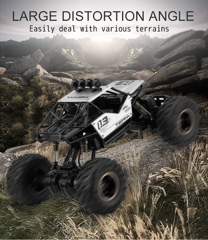 Oike Coche teledirigido 4x4 todoterreno 4WD RC Rock Crawler, coche RC de carreras y drifting todoterreno para niños y adultos