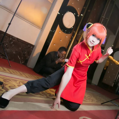 Japanese Anime & Chinese Cosplay Costume Set – Kung Fu Outfit & Cheongsam Style Suit for Men & Women Halloween, Party & Convention Wear