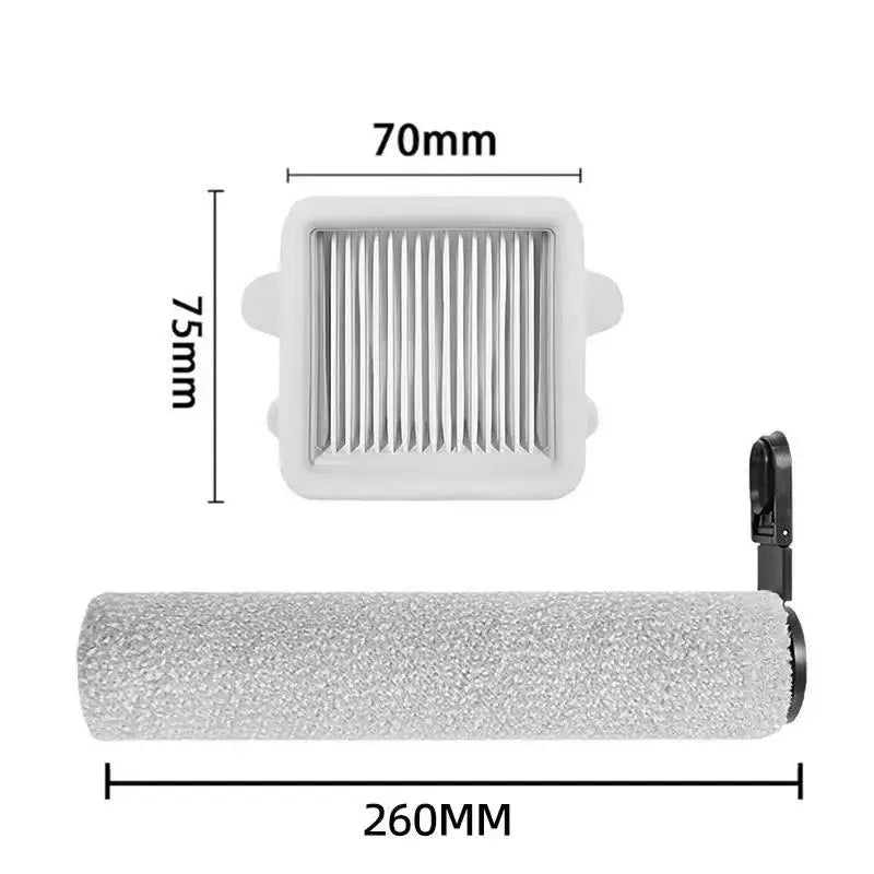 Replacement Roller Brush & HEPA Filter Kit for Roborock F25 RT, F25 LT, F25 ALT & F25 ACE Wet/Dry Vacuum